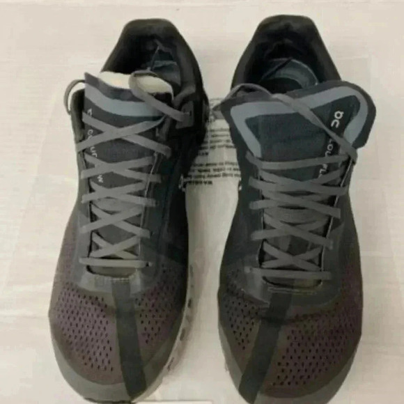 -166K On Cloud Cloudflower, Black/Asphalt, Mens Running Shoes-US 9 MENS main image 4